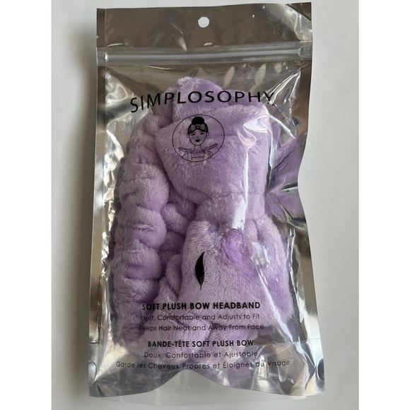 Simplosophy Women’s Purple Soft Plus Now Elastic Headband - Picture 3 of 4